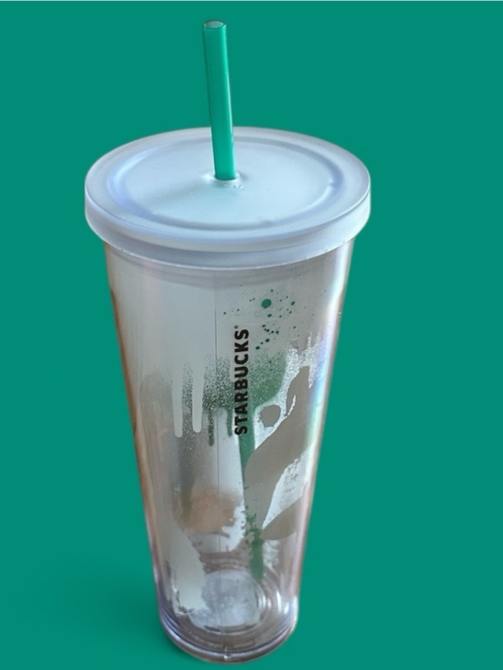 Starbucks New Vintage 2014 Graffiti Green Dot Cup